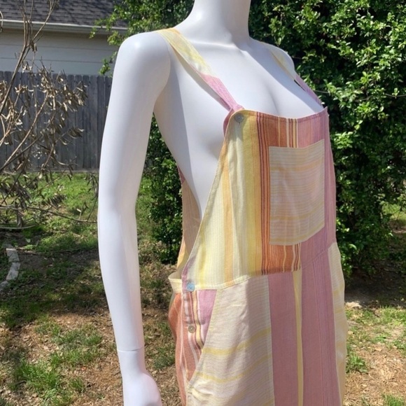 💋NWT Jen’s Pirate Booty Carnaval Crop Sunset Overalls - Picture 4 of 16